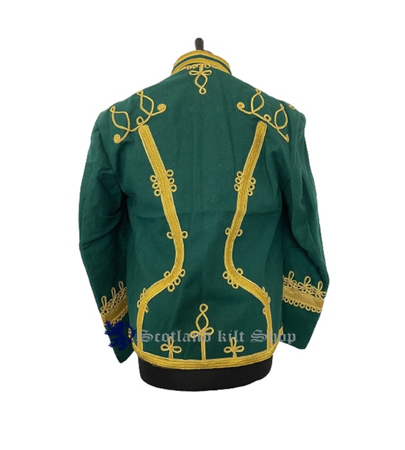 Green Napoleonic Tunic Pelisse Jimi Hendrix 1700s Style Military