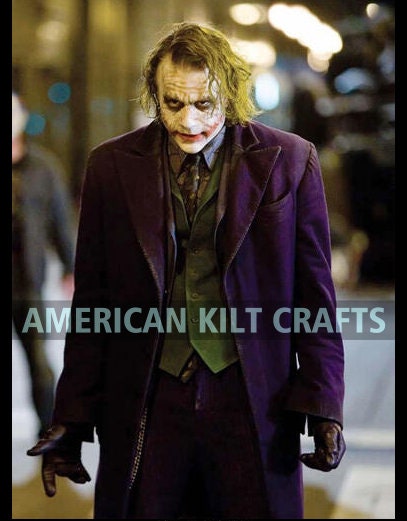 Dark Knight Masculino Coringa Cosplay Costume Heath Ledger Cosplay