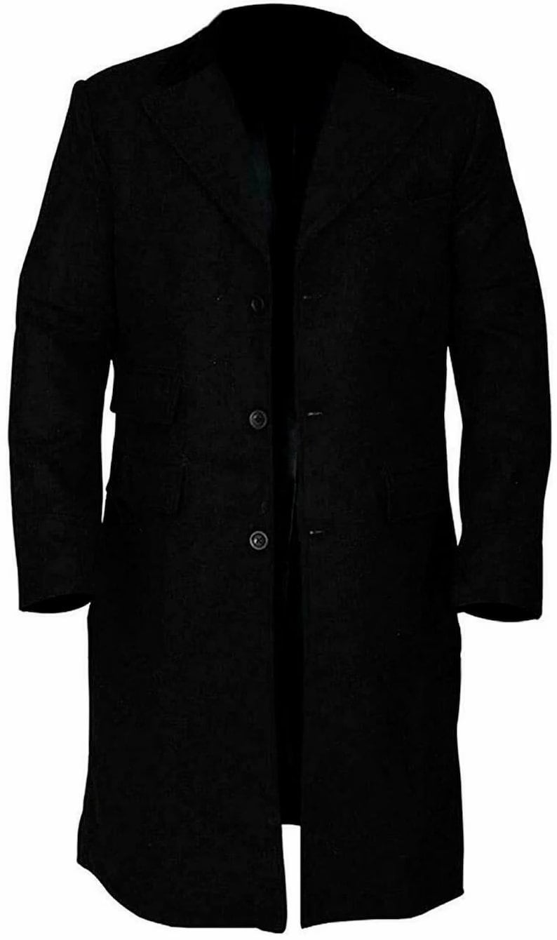 peaky blinders　ビンテージコート　ウール生地 メンズ ピーキー・ブラインダーズ ブルー ロングウール オーバーコート