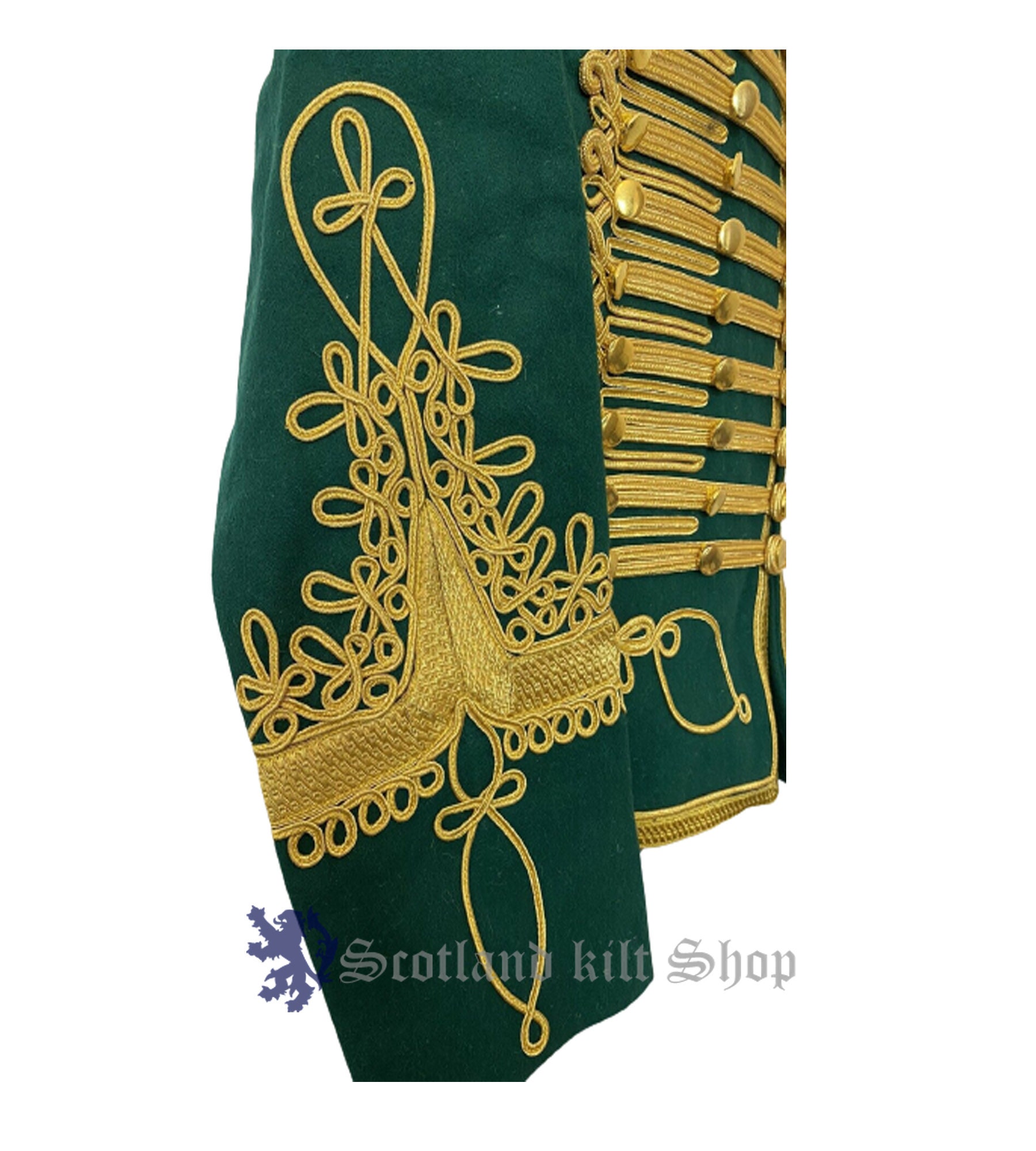 Green Napoleonic Tunic Pelisse Jimi Hendrix 1700s Style Green Napoleonic Tunic Pelisse Jimi Hendrix 1700s Style