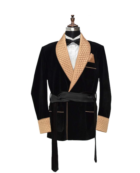 Velvet gown with jacket top