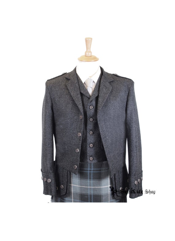 Custom Made Scottish Balmoral Doublet Kilt Jacket for Men Men s