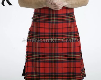 Custom Made Scottish Kilt – Traditional 8-Yard Acrylic Wool, 100+ Tartan Options