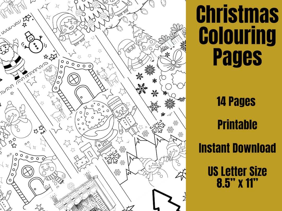 Free Easy Printable Christmas Coloring Pages