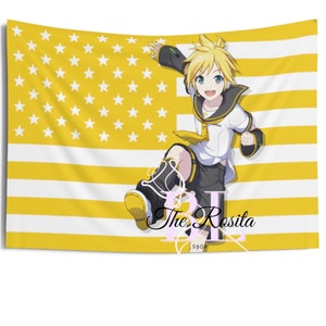 鏡音レン、アメリカ国旗、ボーカロイド、
