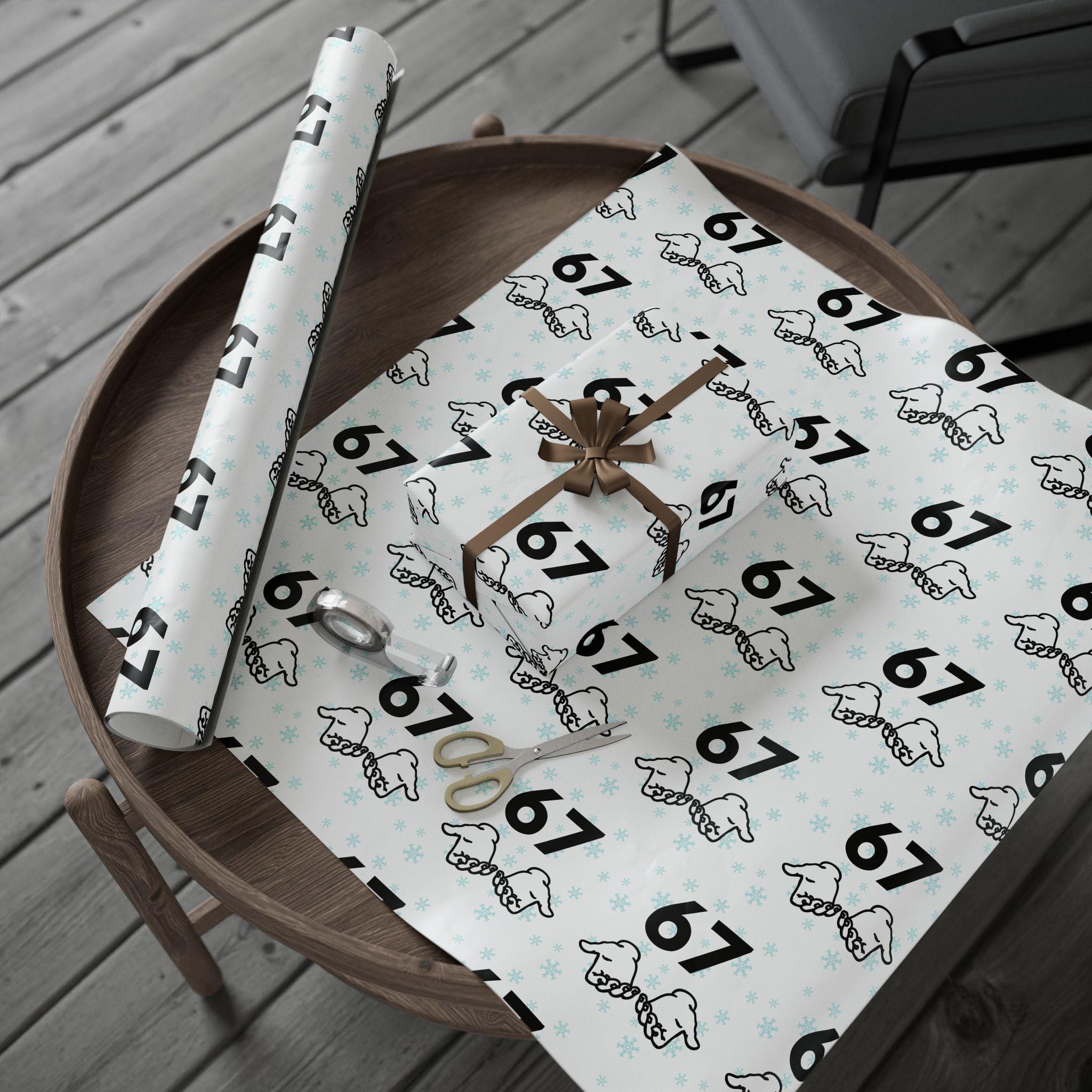 67 Wrapping Papers, Meme Gift Wrap, 67 Design, Birthday, Holiday ...