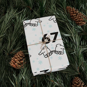 67 Wrapping Papers, Meme Gift Wrap, 67 Design, Birthday, Holiday, Christmas, Alternative Decor