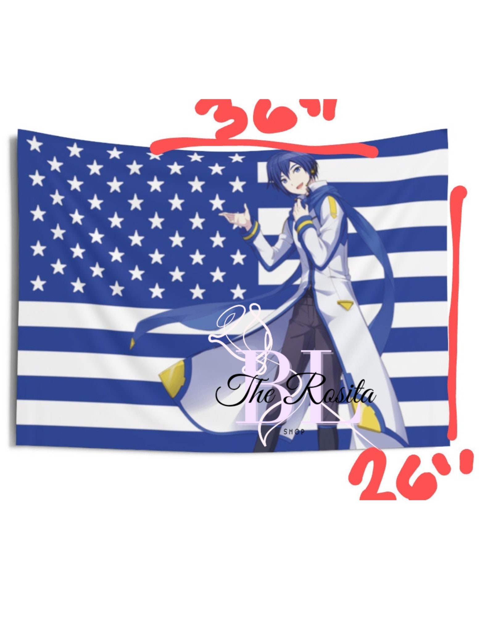 Kaito, American Flag, Vocaloid, - Etsy