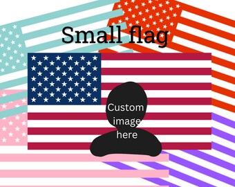 custom flags, small, hand size, American, USA, handmade, teacher gift, for her, for him, funny gift