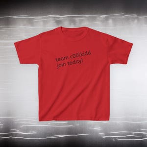 T-shirt pour enfants, Team c00lkidd, Forsaken, Roblox, Gamer, graphisme amusant pour enfants, T-shirt gaming garçons filles, cadeau pour jeune fan de jeux vidéo, enfants