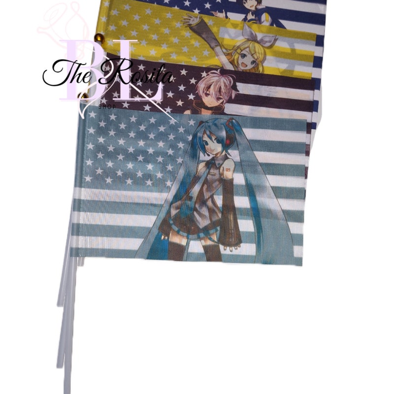 Hatsune Miku American Flag - Etsy