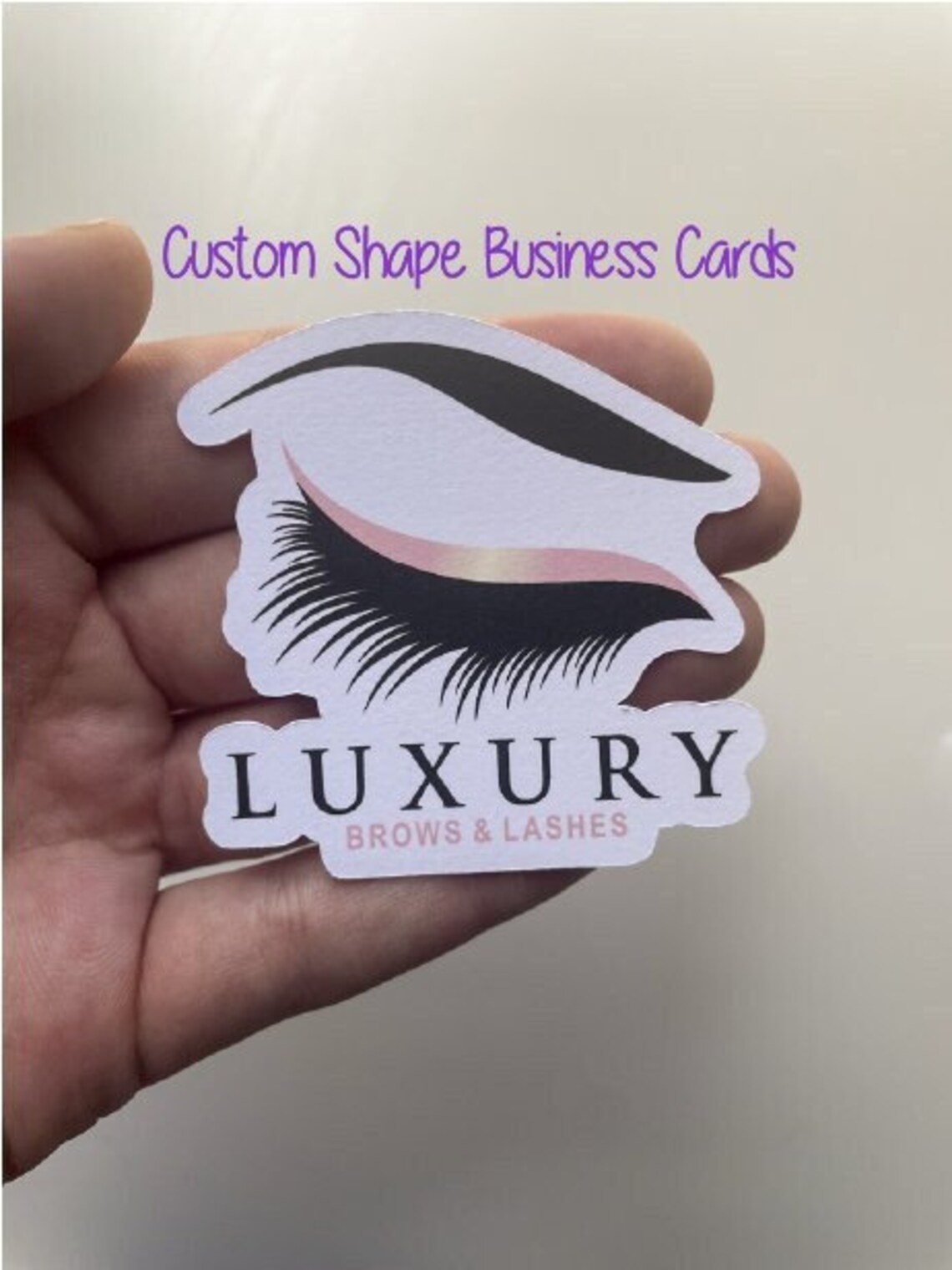 Your Design Die Cut Business Cards Custom Shape Business Etsy