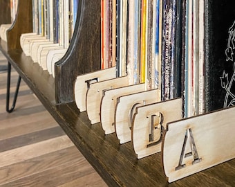 Vinyl Record Dividers, Alphabetical, Record Organizer, LP Organizer, Music, Double Sided, A to Z, Vinyl Album Organization, LP Separators