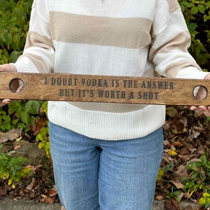 shot-ski, shot board, 2 person shot board, wedding gift, shotski