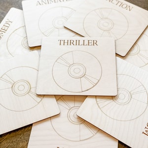 Laser Engraved Baltic Birch DVD Dividers, Movie Organizers - Etsy