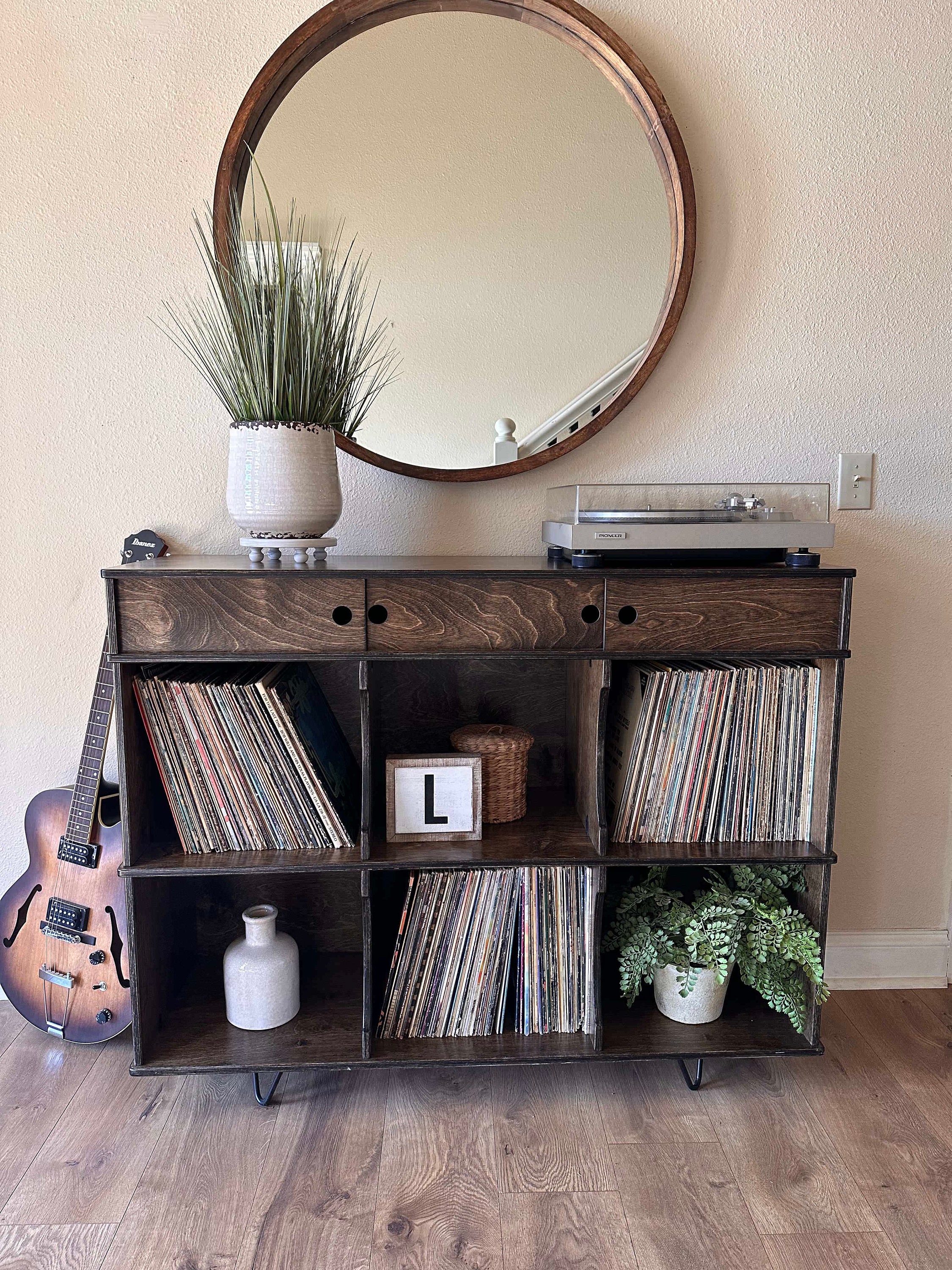 Credenza Record Storage Component Storage Record Etsy