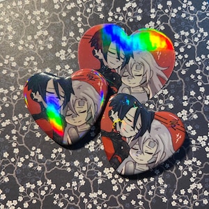 SIGNALIS Heart Button and Sticker - Ariane/Elster