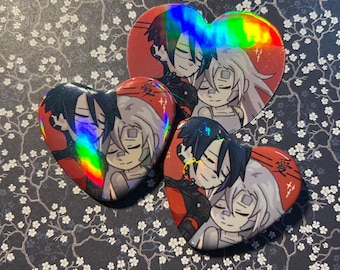 SIGNALIS Heart Button and Sticker - Ariane/Elster