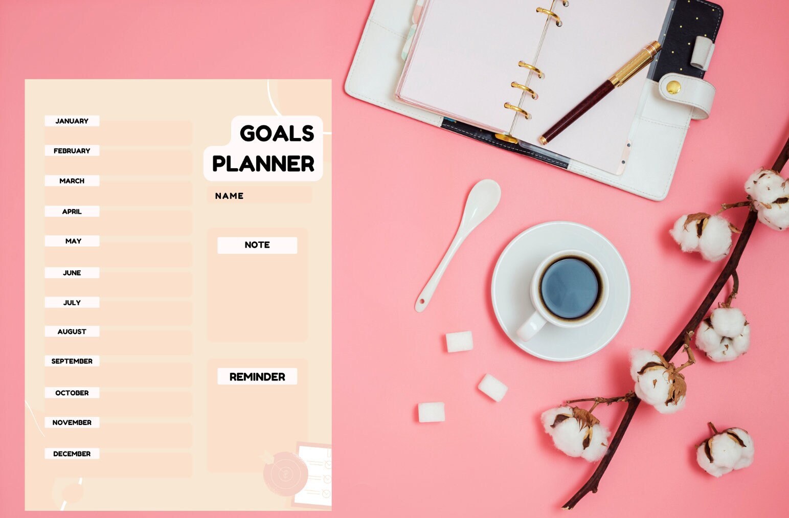 Goal Planner, 2023 Goal Setting Planner, 2023 Goal Planner, Goal