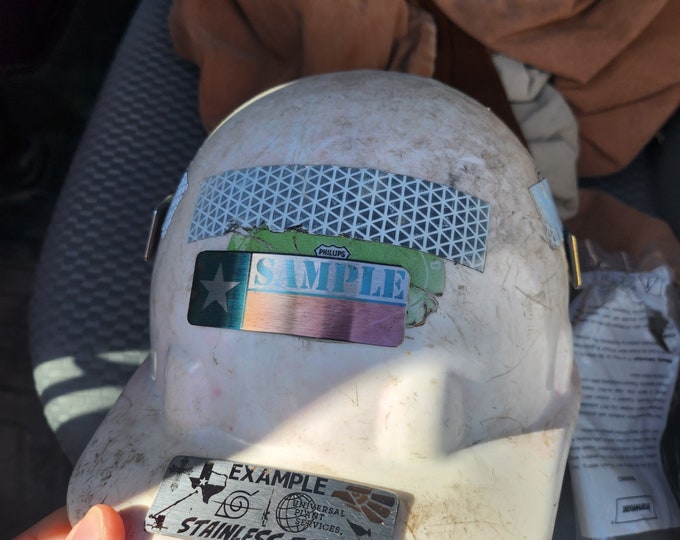 Hard Hat Name Tag Custom Personalized Hard Hat Name Plate Etsy