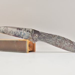 American hunter Themed Kershaw leek 1660 Annealed US made knife