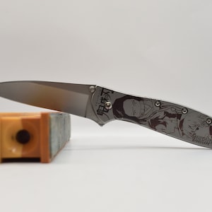 Demon slayer Themed Kershaw leek 1660 Annealed US made knife