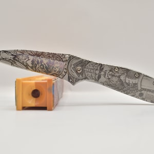 Viking Themed Kershaw leek 1660 Annealed US made knife