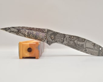 Viking Themed Kershaw leek 1660 Annealed US made knife