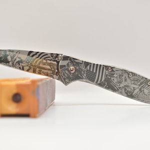 US military themed Kershaw leek 1660 Annealed US made knife