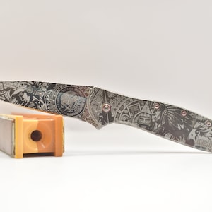 Mexican old culture Themed Kershaw leek 1660 Annealed US made knife