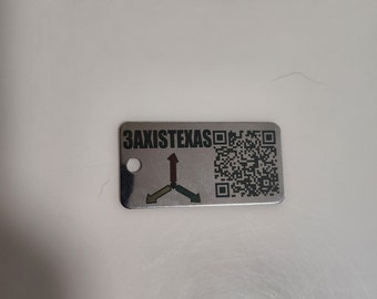 Lasergegloeid custom sleutelhanger