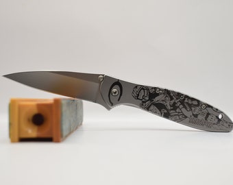 Halo Themed Kershaw leek 1660 Annealed US made knife