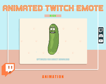 ANIAMTED Gurke emote/ emoji niedlich mit transparentem Hintergrund