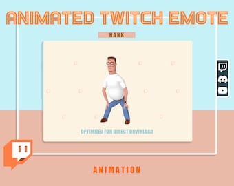 ¡El twerking ANIMADO de Hank Hill/emoticón de baile/emoji con fondo transparente está listo para usar!