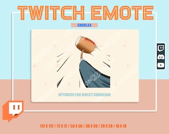 Twitch Emote (transparent) / Ban Hammer Snorlax, Ban Hammer Emotes / Cute Snorlax meme Sub Emoji für Streamer