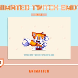 アニメーション化されたダンシングテイルズプラウラーエモート/絵文字セガ/SONICかわいい透明な背景