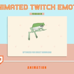 ANIMADO Low Poly Frogger Emote / Emoji