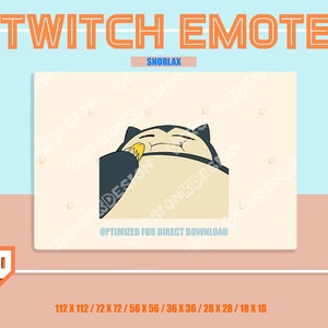 Twitch Emote (transparent bg) / Snorlax give me your money, Prize, presents Emotes / Cute Snorlax meme Sub Emoji for streamer
