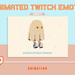 Animated cute low poly/ 3D GHOSTY kid Emote/ Emoji