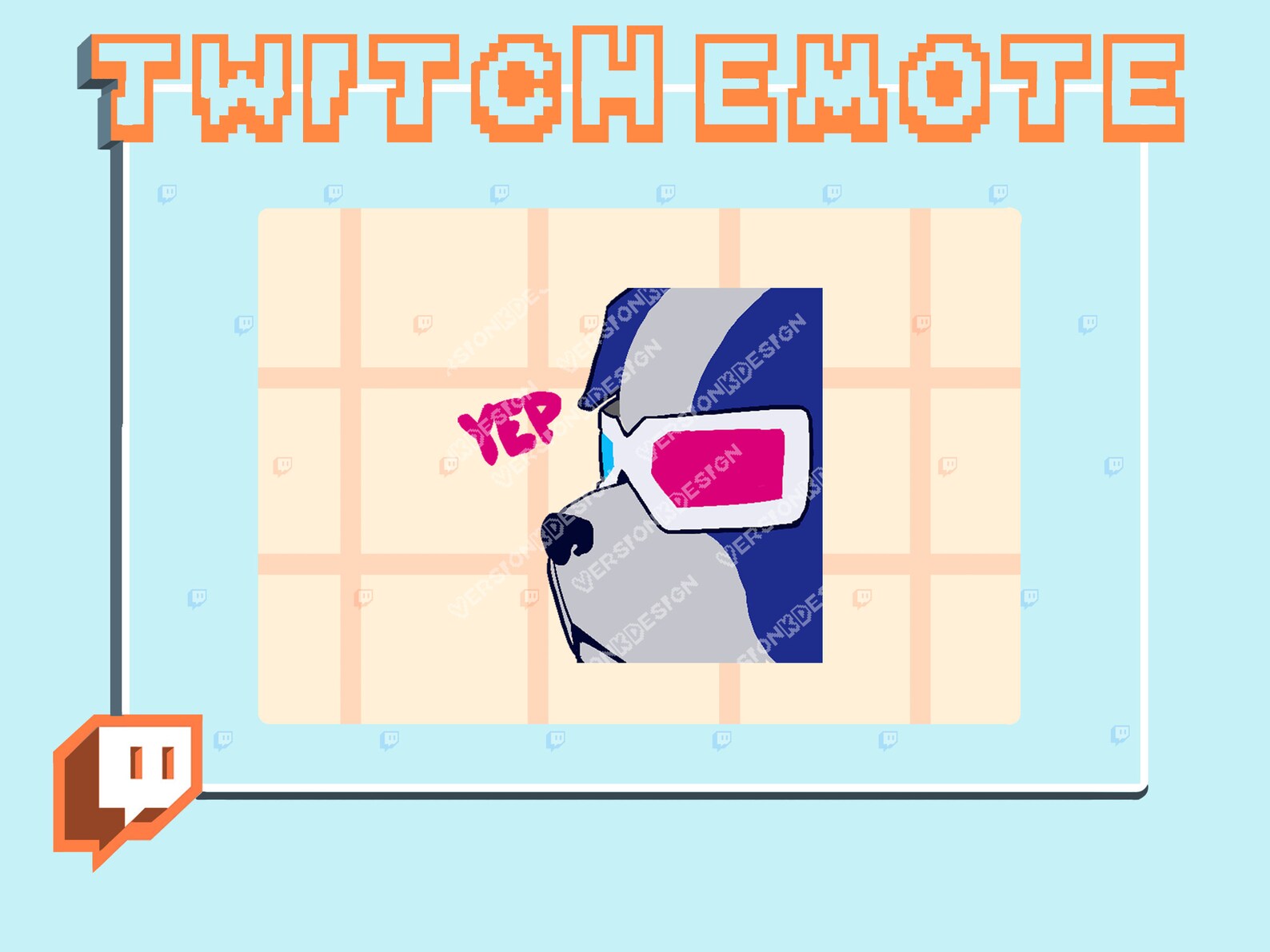 Twitch Emote transparent / Pots the Dog Yep Jet Set Radio Etsy