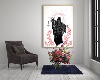 Libra Print Libra Zodiac Print, Libra Birthday Poster, Astrology Print, Libra Sign Print, Gift for Libra, Horoscopes Poster, Zodiac Print