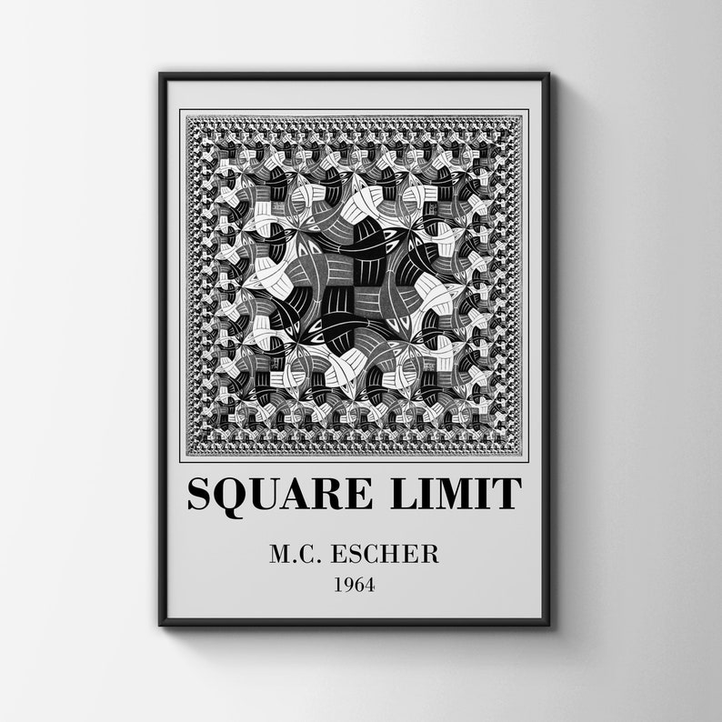 M.C. Escher Poster, M.C. Escher Square Poster, Square Limit Print, M.C ...