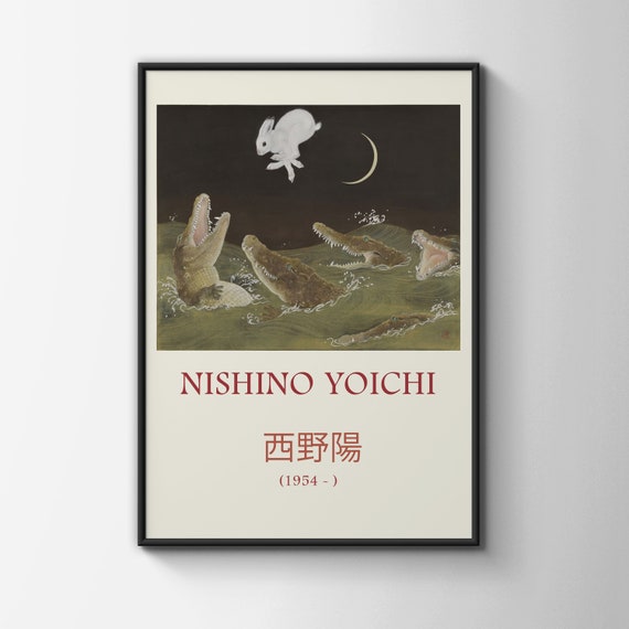 Nishino Yoichi Art, Soap the Goth Print, Alligator Illustration