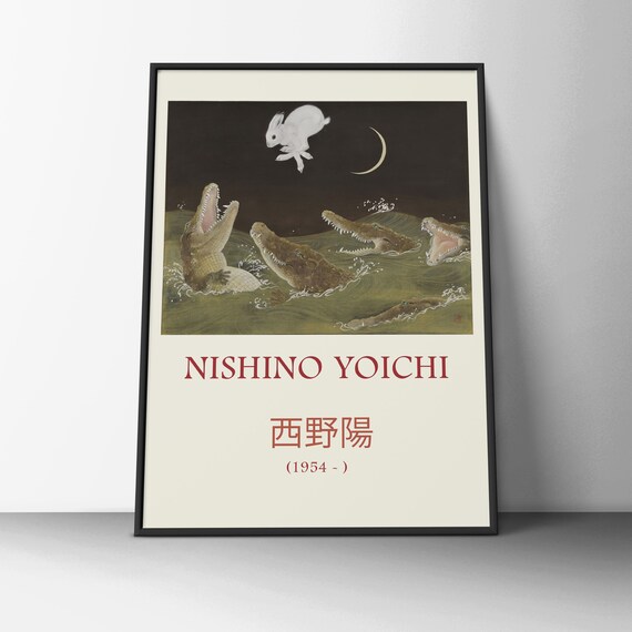 Nishino Yoichi Art, Soap the Goth Print, Alligator Illustration