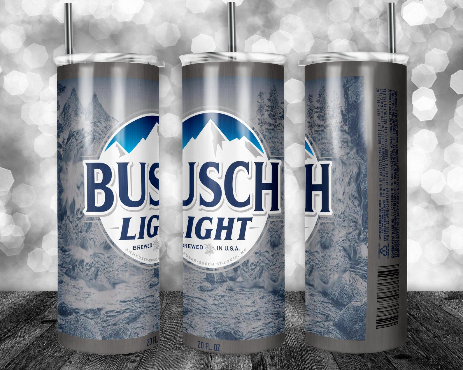 20 Oz Busch Light Tumbler Etsy