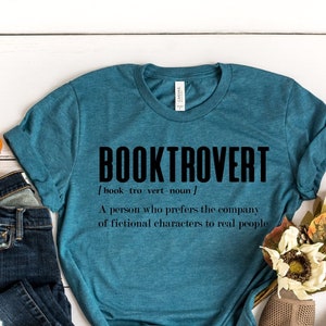 Booktrovert T-shirt, Definition Shirts, Nerd Tshirt, Bookish Shirts, Teacher Tshirt, Librarian Shirt, Book Nerd Shirt,Library Lover,Bookworm