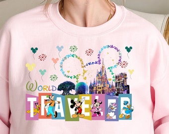 World Traveler Shirt, Disney Traveler Shirt, Disney Family Vacation Shirt, Disney Epcot Shirt, Matching Disney Trip Shirt, Mickey Minnie Tee