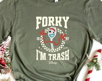 Toy Story Forky Shirt, Forky I'm Trash Shirt, Disney Forky Characters Shirt, I'm Trash Shirt, Toy Story Movie Shirt, Pixar Toy Story Shirt