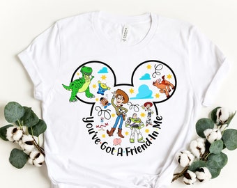 You've Got A Friend In Me Toy Story Shirt, Disney Toy Story T-Shirt, Toy Story Characters Tee, Disney Family Matching Shirts, Buzz Lightyear