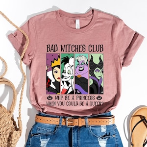 Disney Villains Shirt, Bad Witches Club T-Shirt, Disney Funny Villain Sweatshirt, Disneyworld, Disney Villains Tee